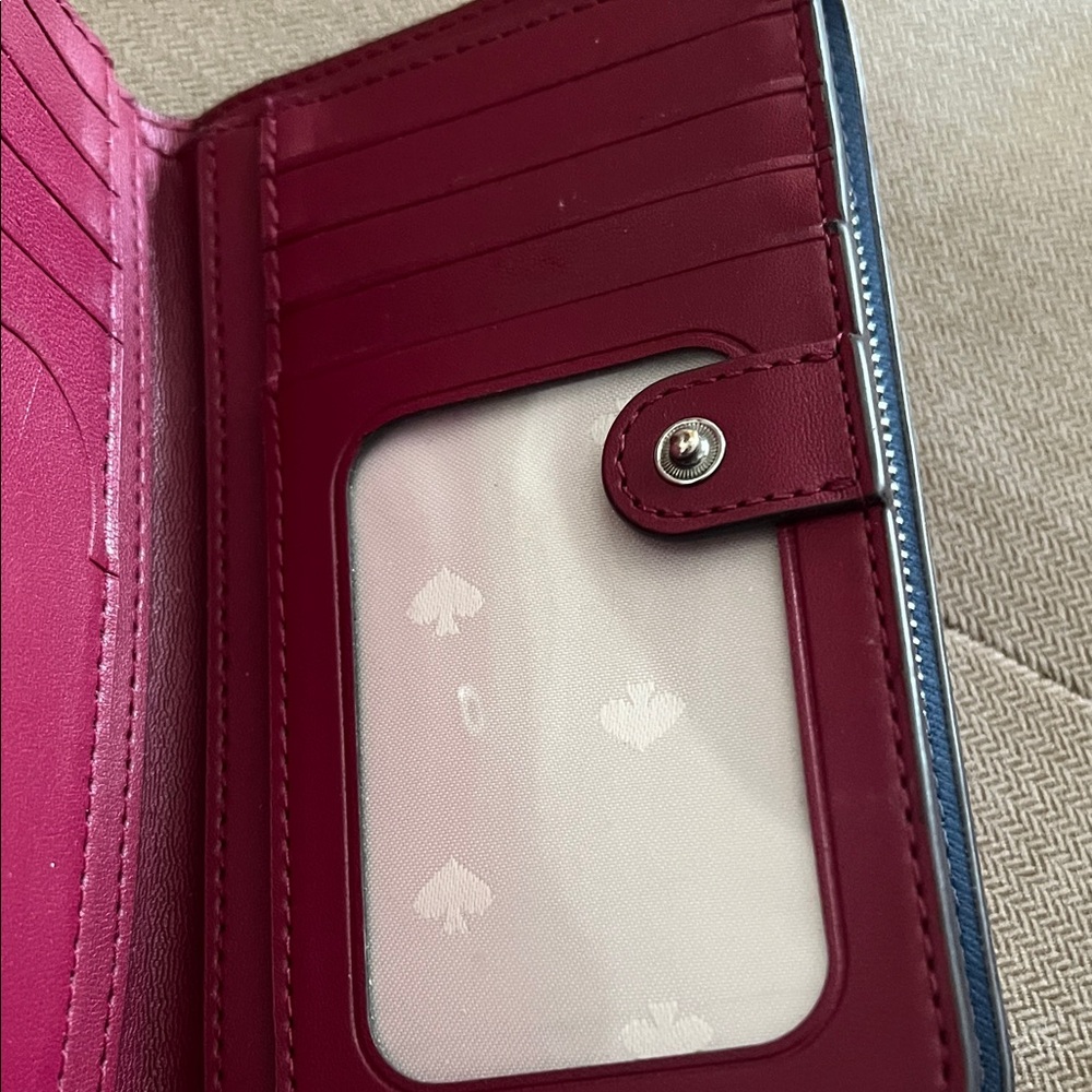 Kate Spade Blue and White Wallet - Picture 5 of 10